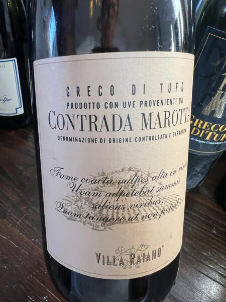 Greco di Tufo di Villa Raiano