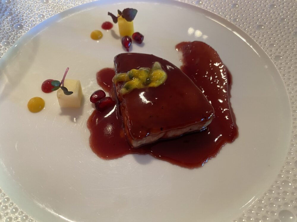 Dal Pescatore - foie gras con salsa al passito