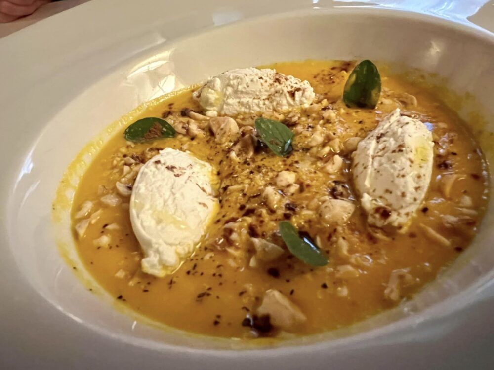 Antica Osteria Marconi - Zucca, ricotta, liquirizia e nocciole