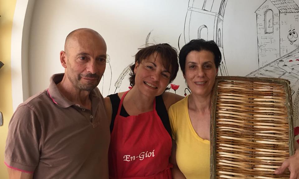 Elena, Silvana e Nicola dell'agrilocanda EN GIOI