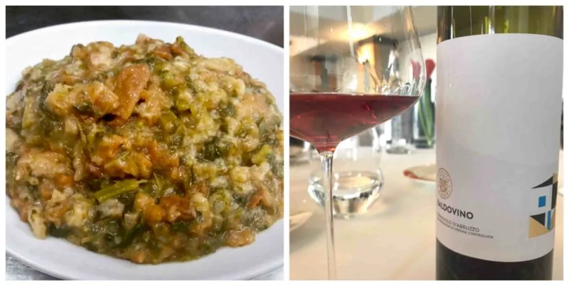 Pancotto broccoli e fagioli e Cerasuolo d’Abruzzo Baldovino di Tenuta I Fauri