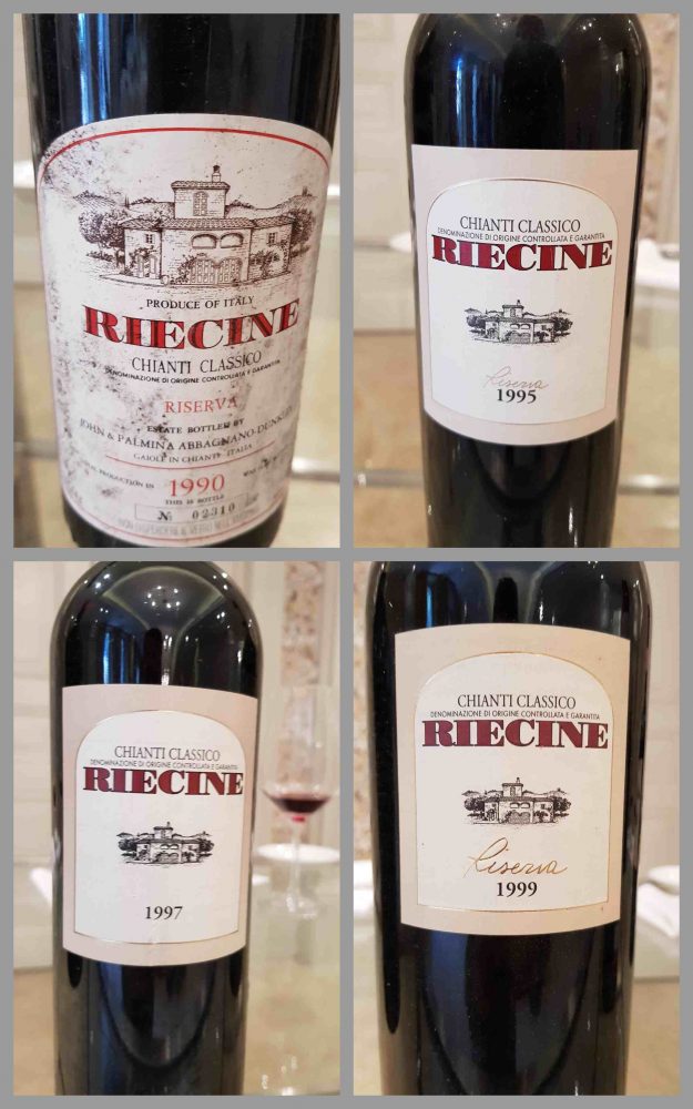 Riecine - chianti classico riserva '90 '95 '97 '99