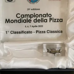 Primo posto al Campionato Mondiale della Pizza 2022 di Parma - attestato