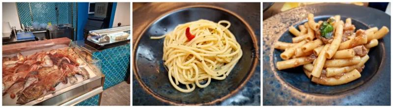 casa Torrente al convento -il pescato - spaghetto alla colatura – genovese di tonno