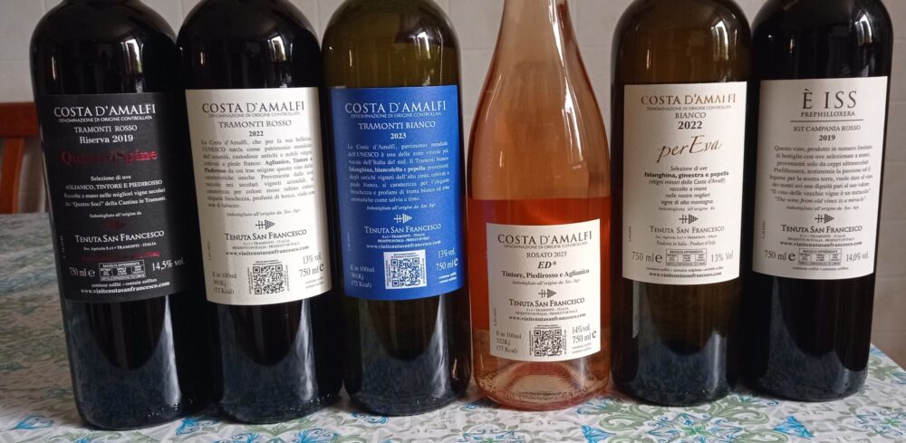 Controetichette vini Tenuta San Francesco