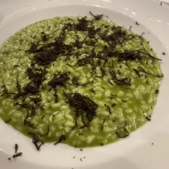 Al Pompiere - risotto broccolo Custoza e tartufo nero