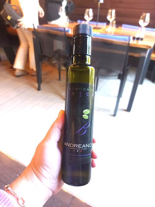 Bistrò REI, olio extravergine di oliva Peranzana di  Andreano