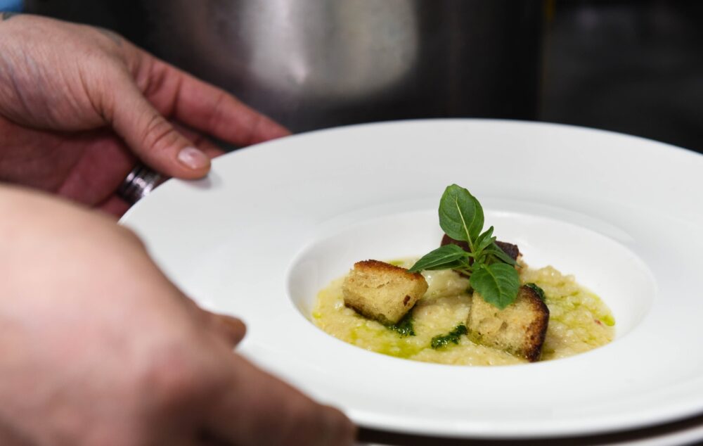 Zuppa di cavolo con crostini