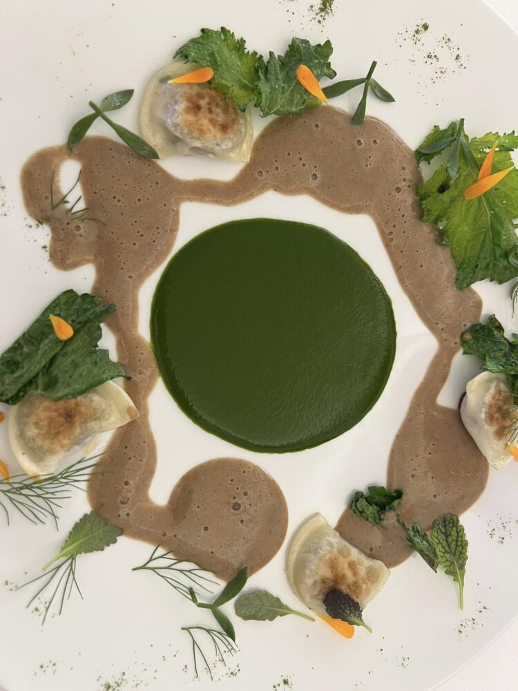 Marotta Ristorante - Raviolo Arrostito, Soffritto di Pesci e Cime di Rapa