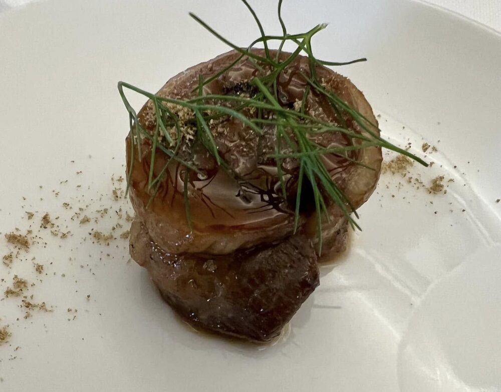 Marotta Ristorante - Agnello, Cavoli, Aglio Bruciato e Argan Porchetta al Finocchietto del Matese - Cervello alla Mediterranea - Soffritto di Agnello - Animella al Pimenton