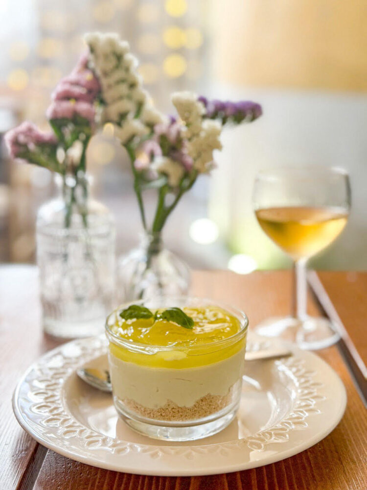 Cheesecake al basilico e limoncello Carbonara 2.0 - Matres Restaurant
