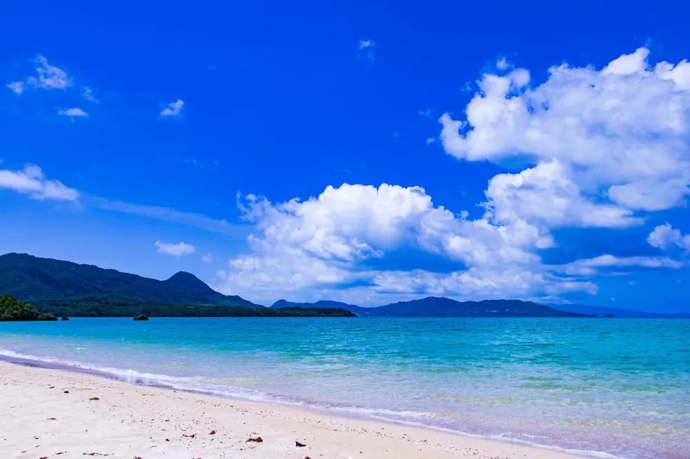 Una delle spiagge di Okinawa
