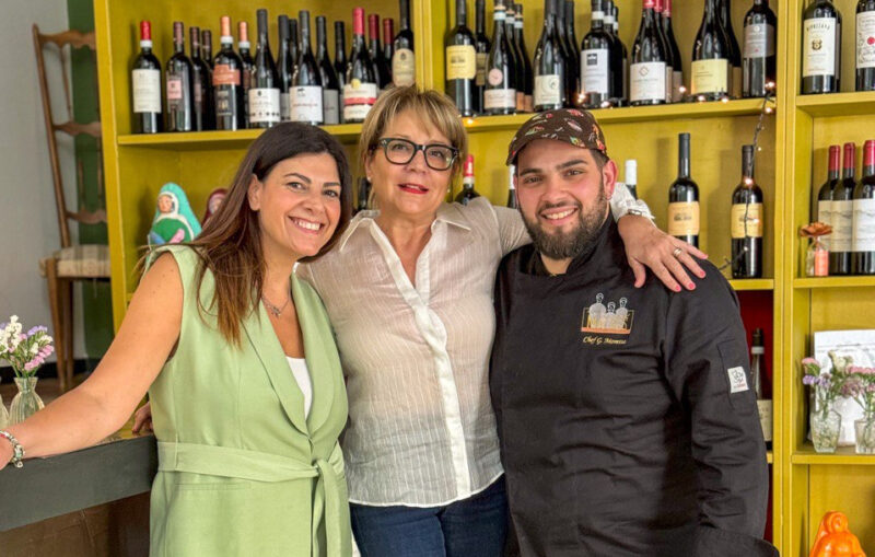 Mara Bocchino, Fabiana Santomarco e lo chef Giovanni Moretta - Matres Restaurant