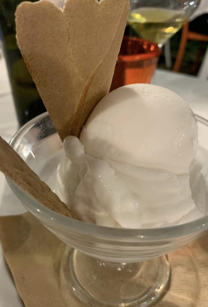 La Taverna del Mozzo, gelato al limone