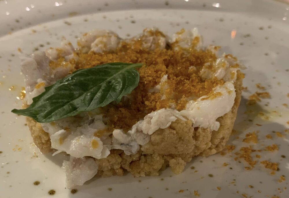 La Taverna del Mozzo, fresella con merluzzo e bottarga