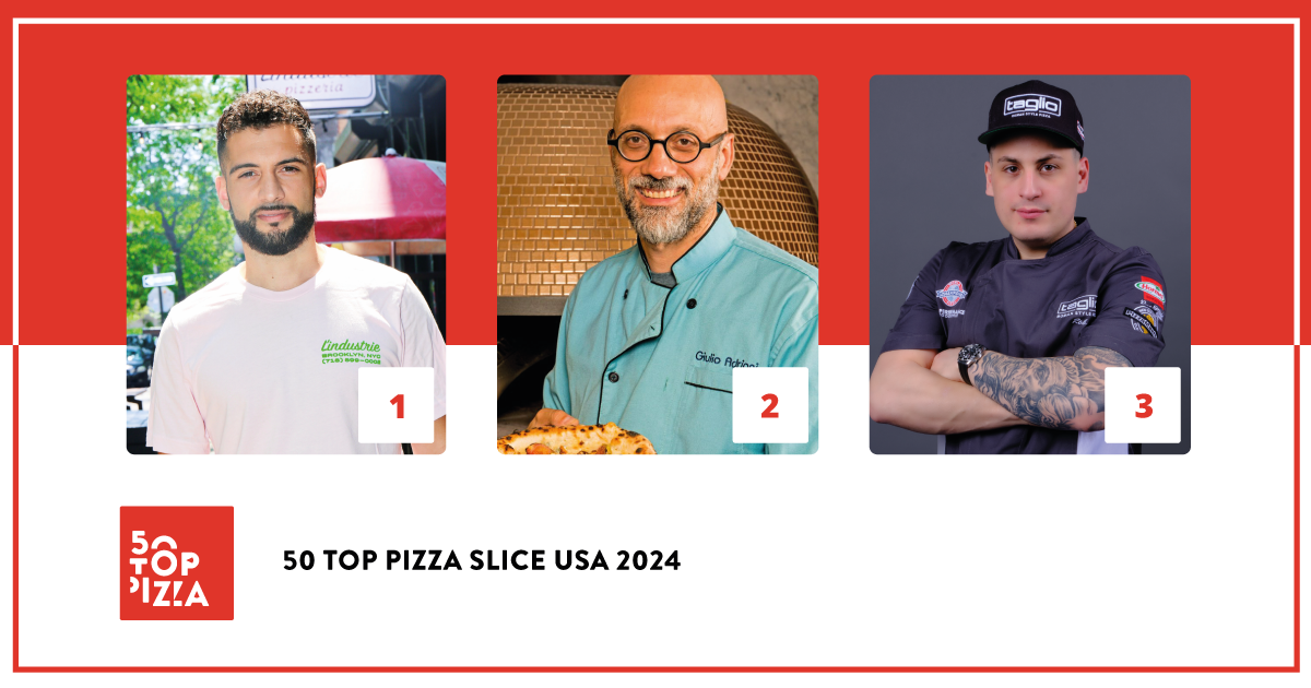 Il podio di 50 Top Pizza Slice USA 2024