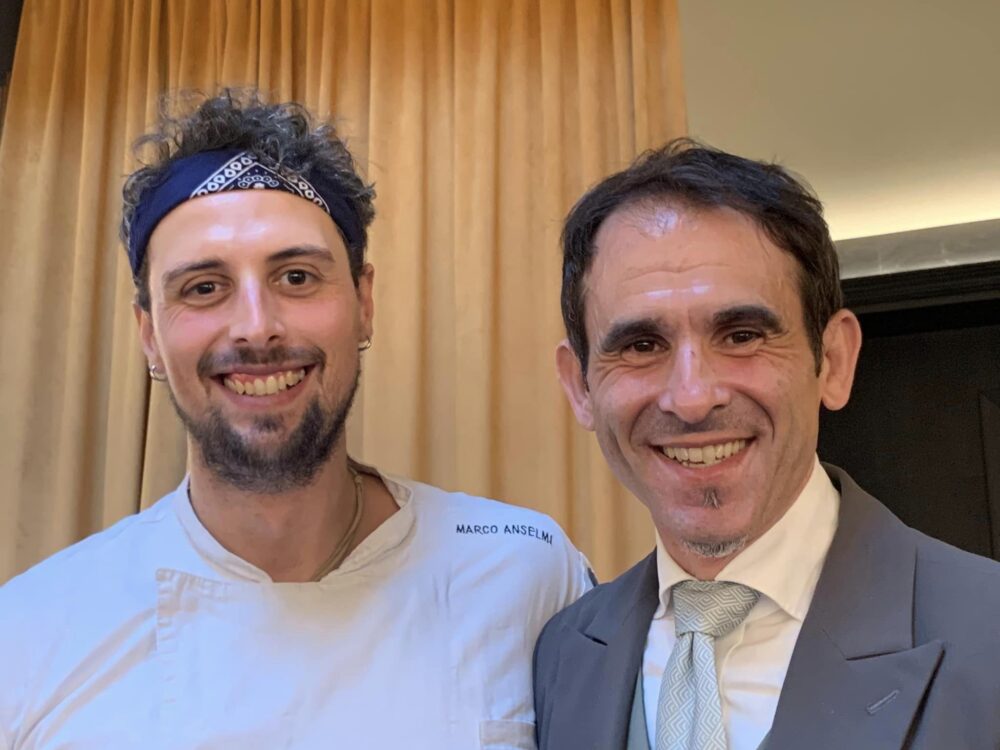 OSMO Cucina a Firenze, lo chef Marco Anselmi con Domenico Napolitano, restaurant manager