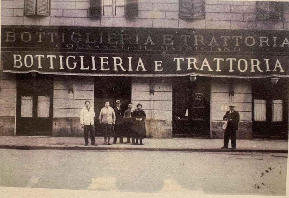  Il Matriciano, la foto d'epoca sul menu