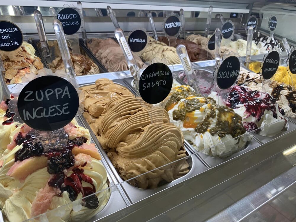 Gelateria Ikigai, il banco dei gelati