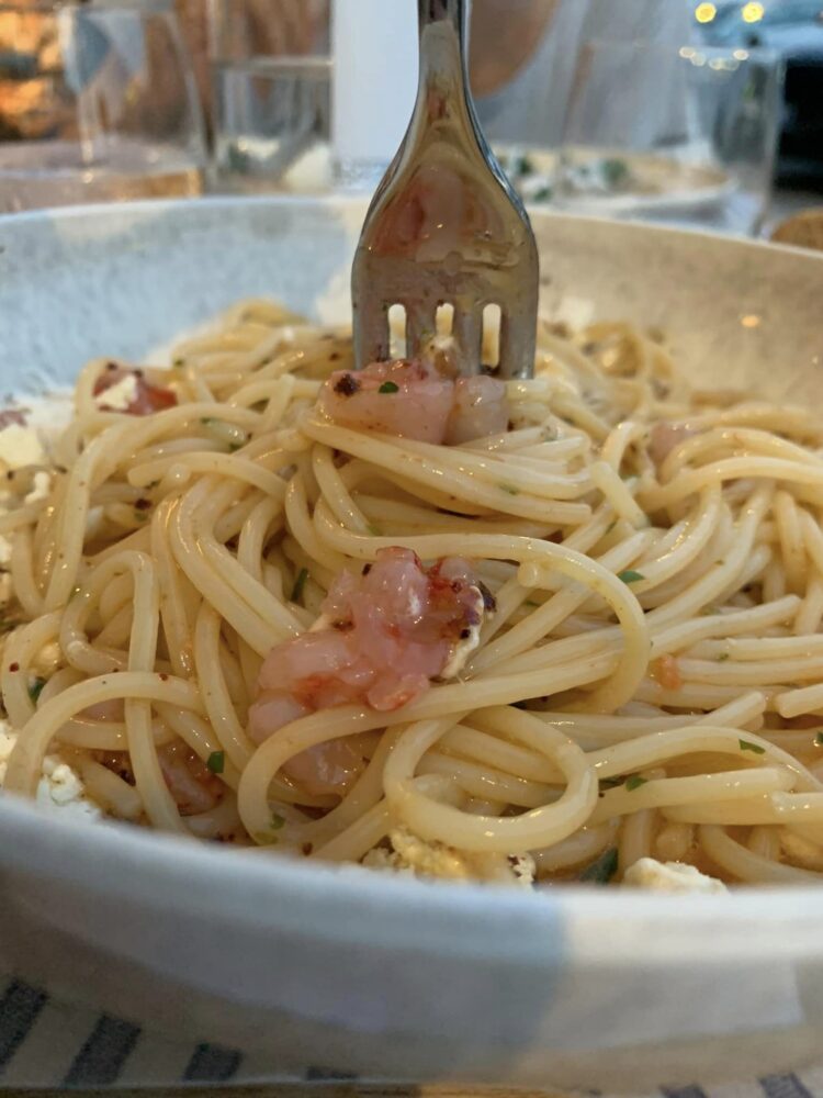 Mare Bistrot a Fiumicino, gli spaghetti