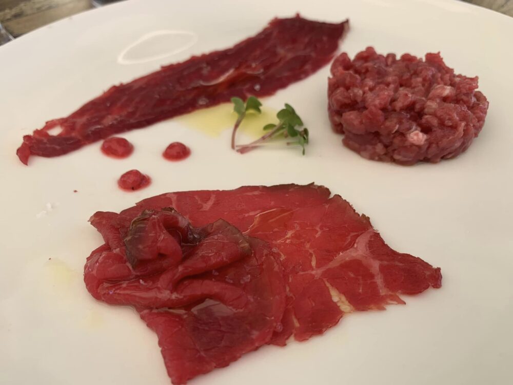 The king Beef, selezione di crudo