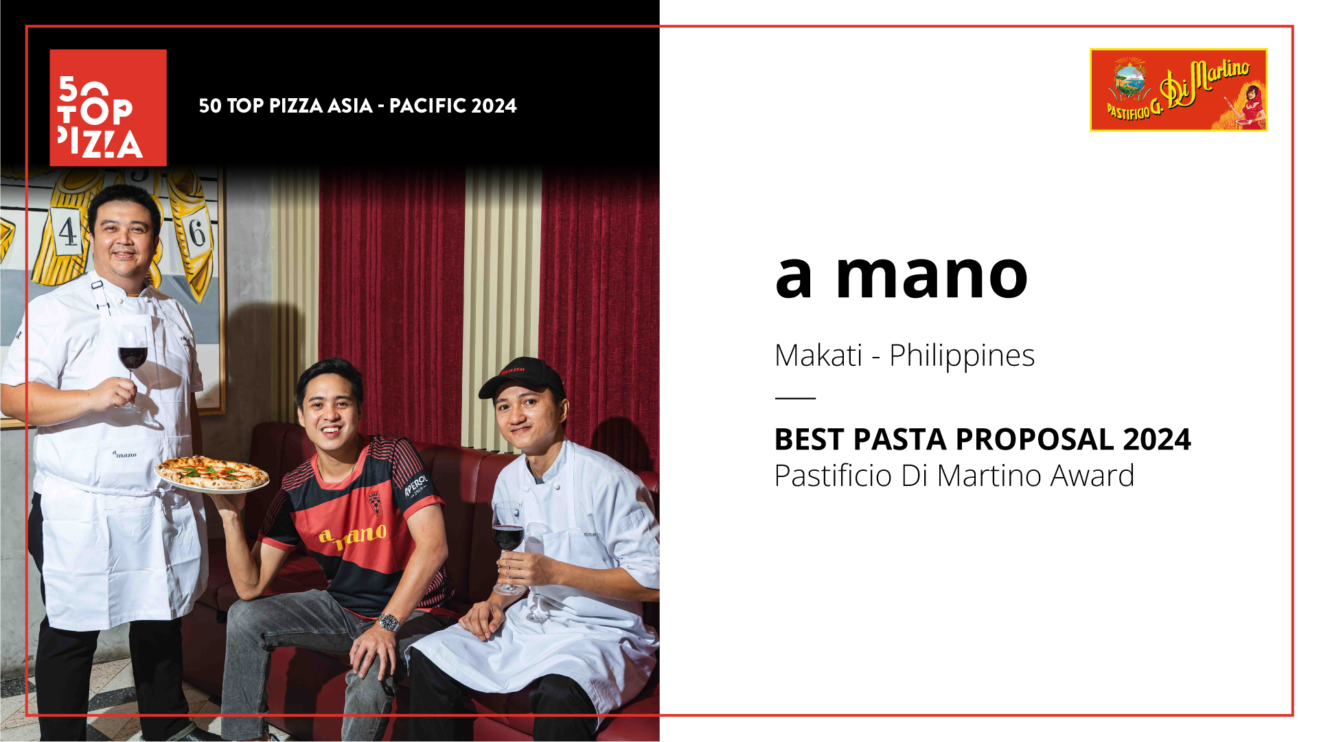 a mano - 50 Top Pizza Asia - Pacific 2024