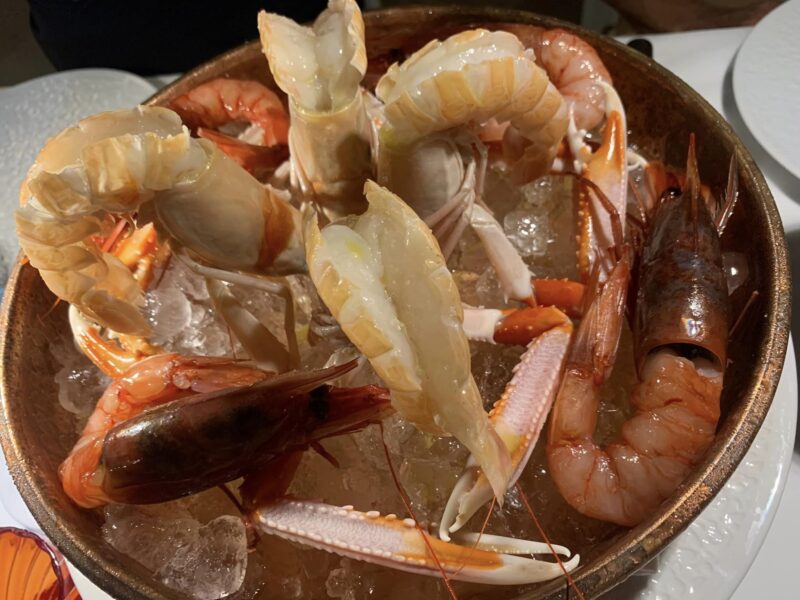 Il Veliero ad Acciaroli, il crudo di crostacei