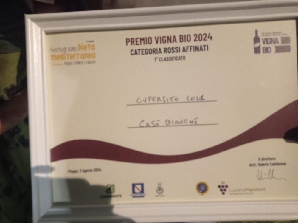 Festival della Dieta Mediterranea Premio al Cupersito di Casebianche