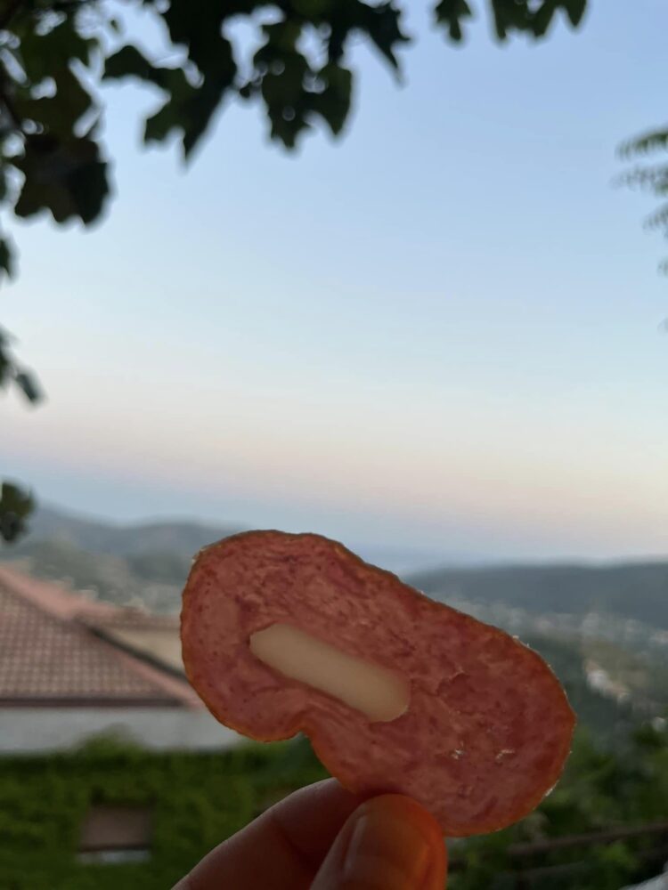 Soppressata e il mare