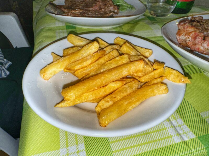 le patatine fritte fresche