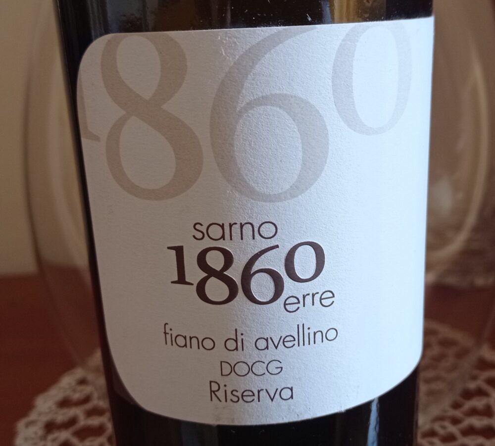 1860 erre Fiano di Avellino Riserva Docg 2021 Maura Sarno