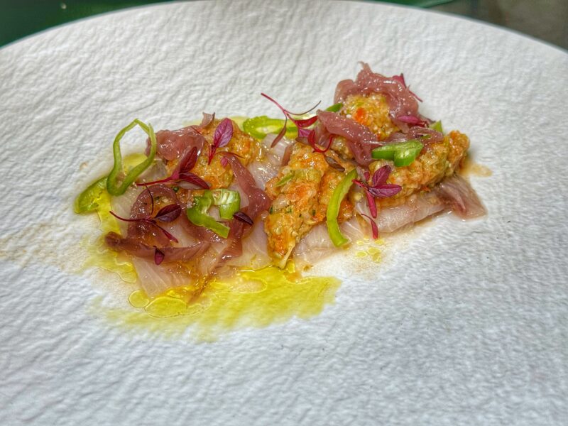 carpaccio estivo di ricciola