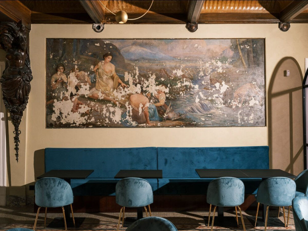 L'affresco della sala lounge - LaCookAgency