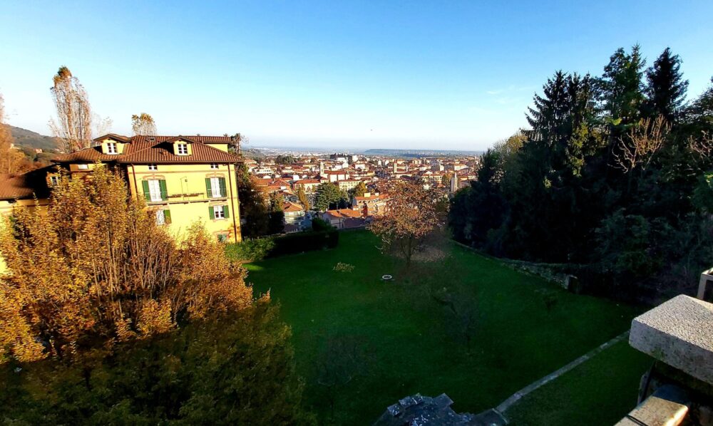 Osteria Due Cuori Biella panorama dal Piazzo