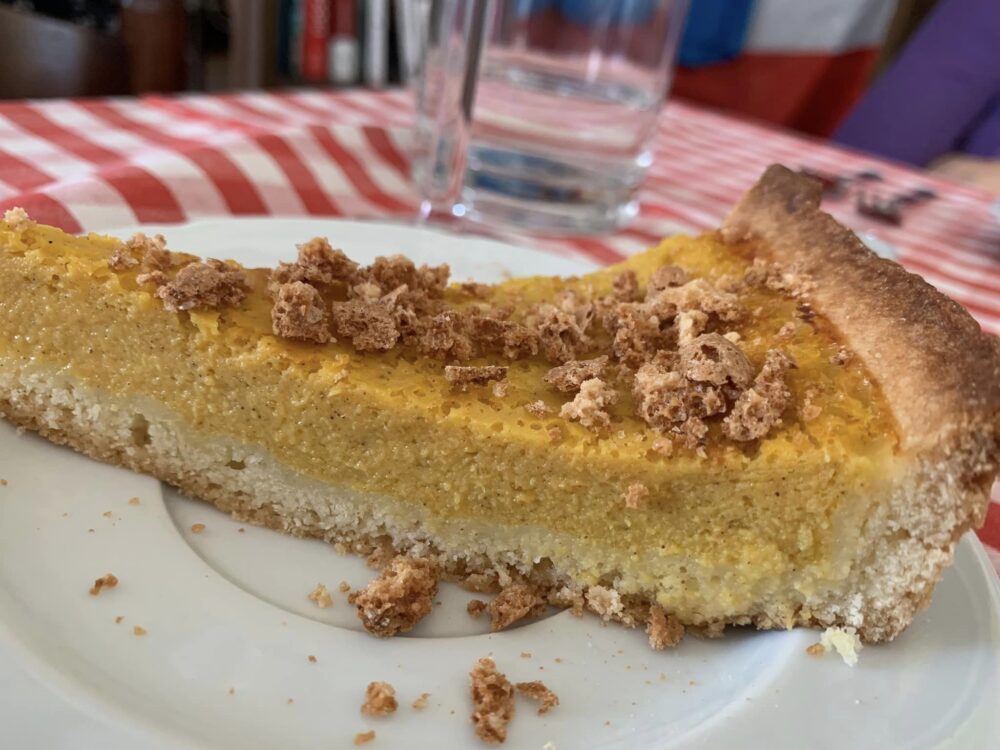 Osteria Dei Compari, crostata di zucca e amaretti