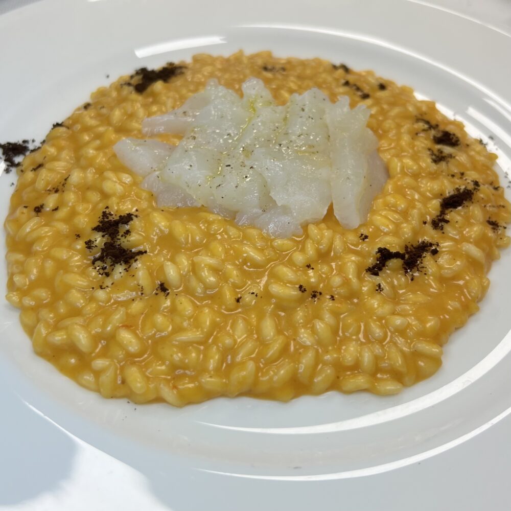 Costantini - Risotto al peperone, baccalà e Kafa forest coffee single origin Ethiopia