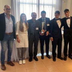 Istituto Alberghiero Axel Munthe vincitore della Campania premiato da presidente ArtGlace