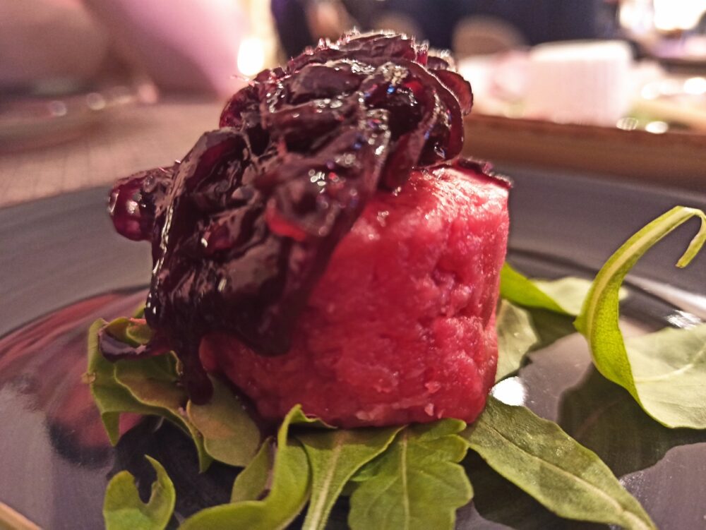 La Chianca Calvese, La Tartare di Fassona Piemontese con Cipolle caramellate