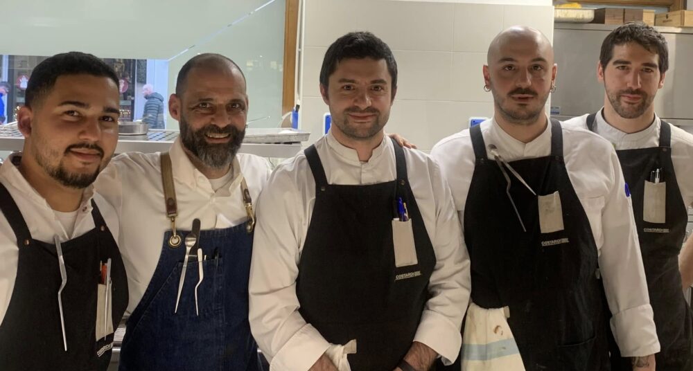 Ristorante Scatto a Torino, Christian Costardi con la squadra