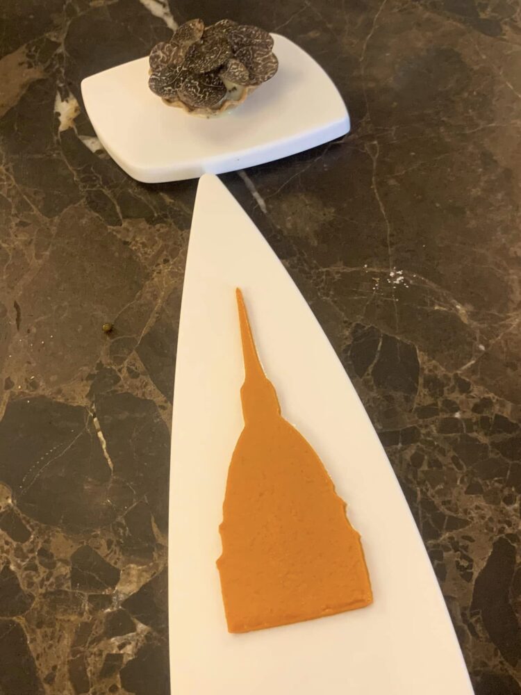 Ristorante Scatto a Torino, Mole di mole con tartelletta di tartufo e comté