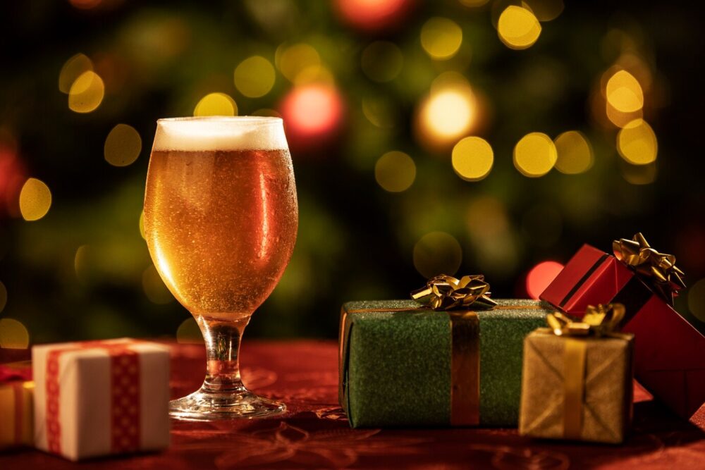 Le birre di Natale - Foto Stock