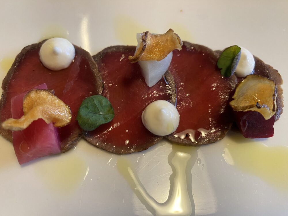 Locanda San Lorenzo - carpaccio di capriolo marinato