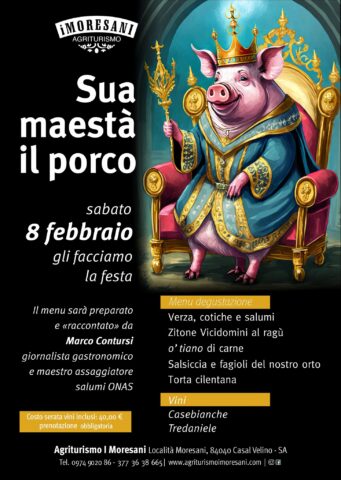 Sua maestà il porco | 8 febbraio, Agriturismo I Moresani